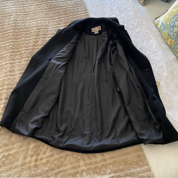 Michael Kors Black Wool Blend Coat -LIKE NEW - Picture 7 of 8